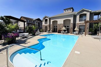 Resort style swimming pool